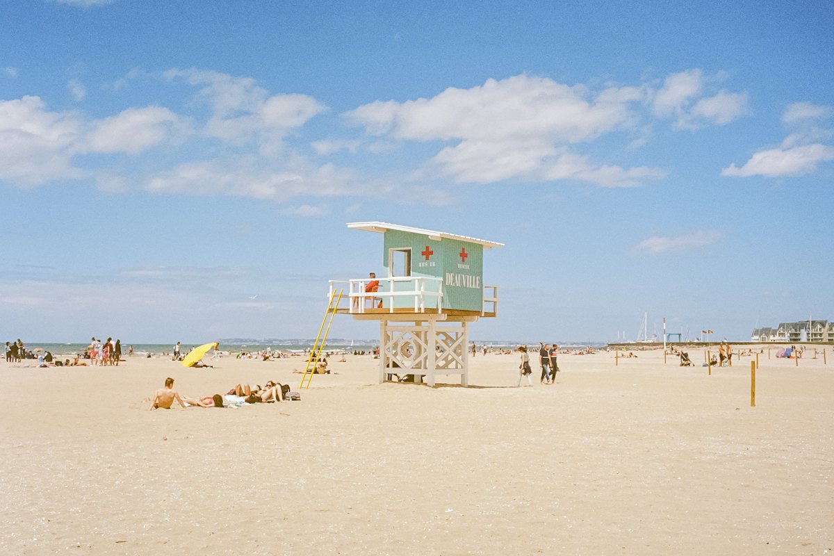 Plage de Deauville en journée
