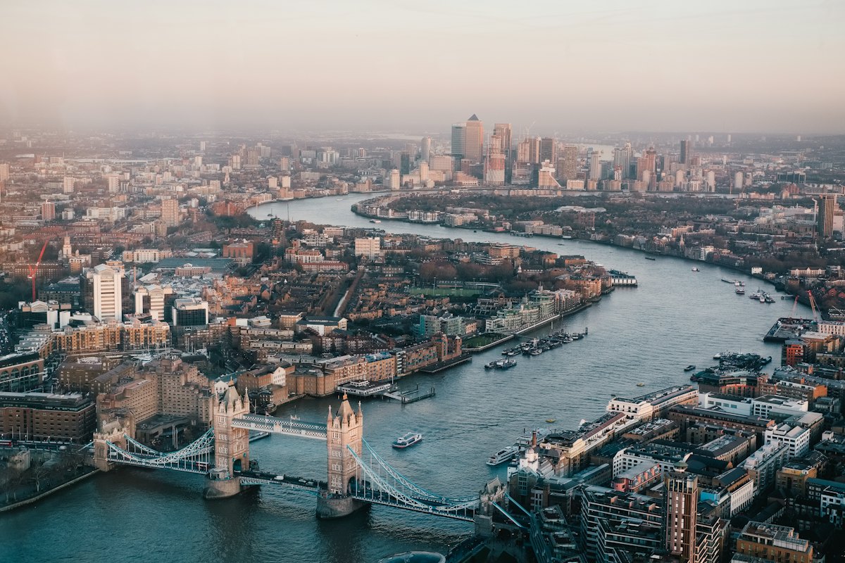 Vue aérienne de Londres Vue aérienne de Londres